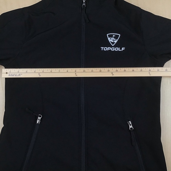 HPI Top Golf Womens Medium Zip Up Soft Shell Fleece Lined Performance Jacket - Picture 7 of 8